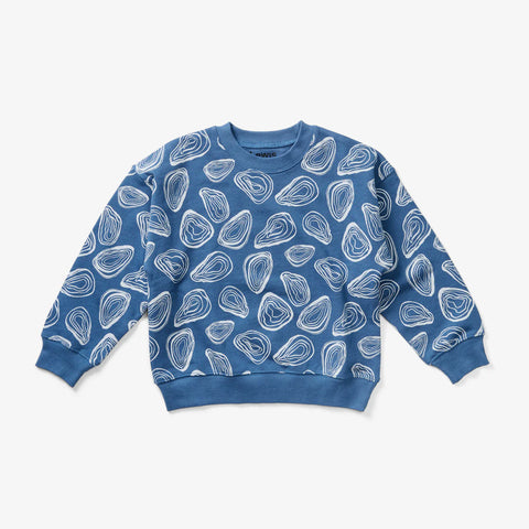 sweatshirt | oyster - denim