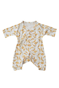 baby kimono onesie | banana print