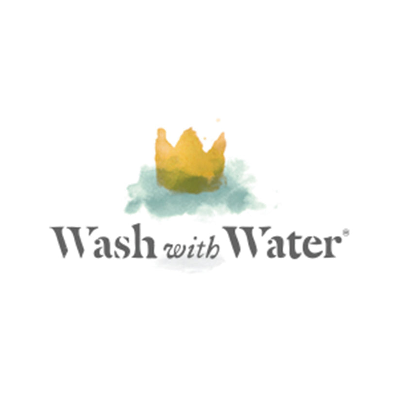 wash with water