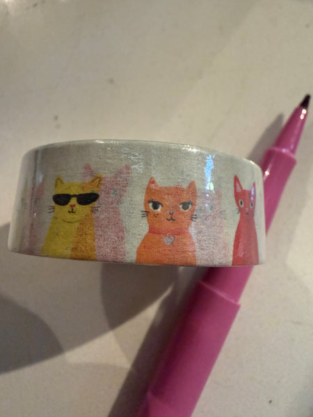 cat lovers washi tape