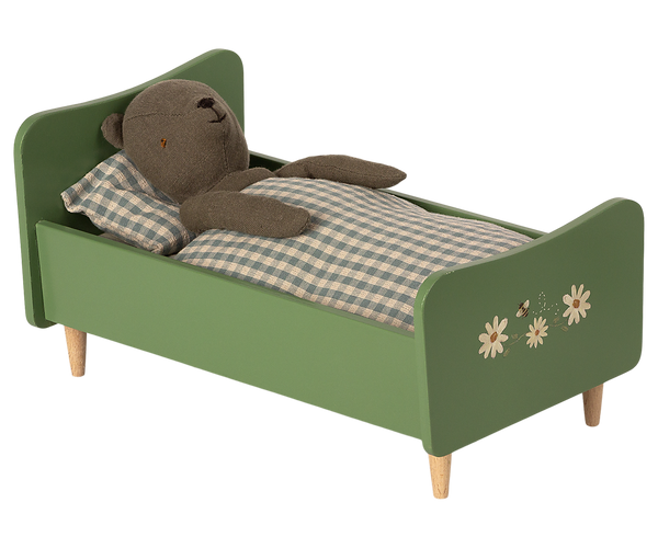 wooden bed | teddy dad - dusty green