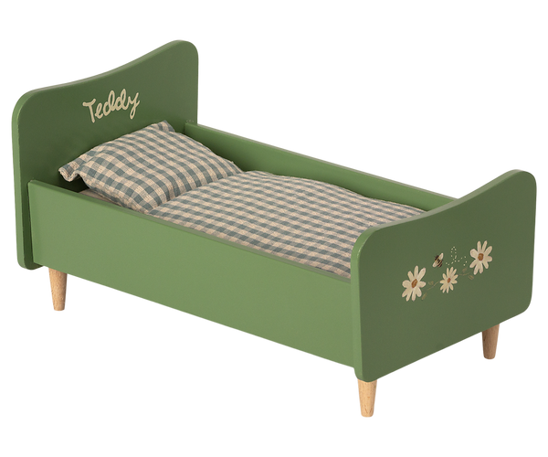 wooden bed | teddy dad - dusty green