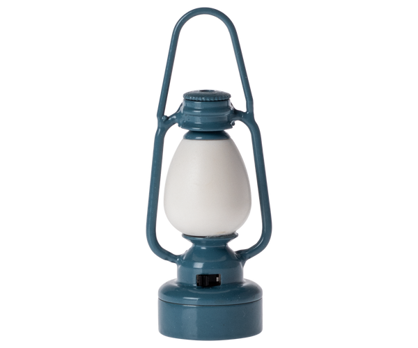 vintage lantern | mouse - blue