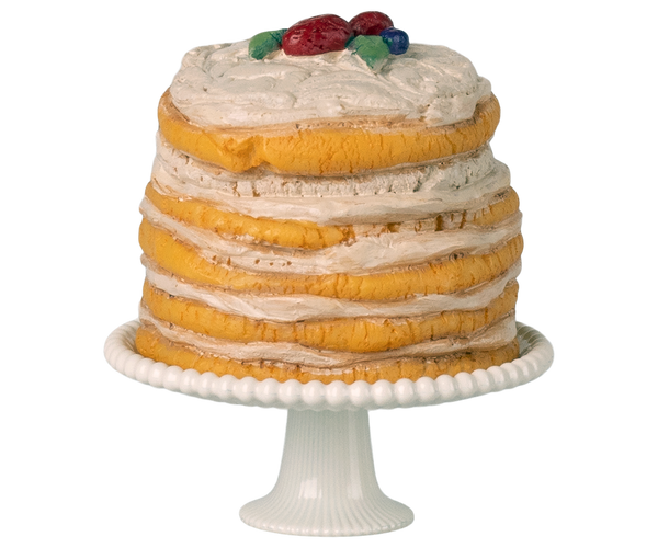 mouse | party cake and cake stand - off white
