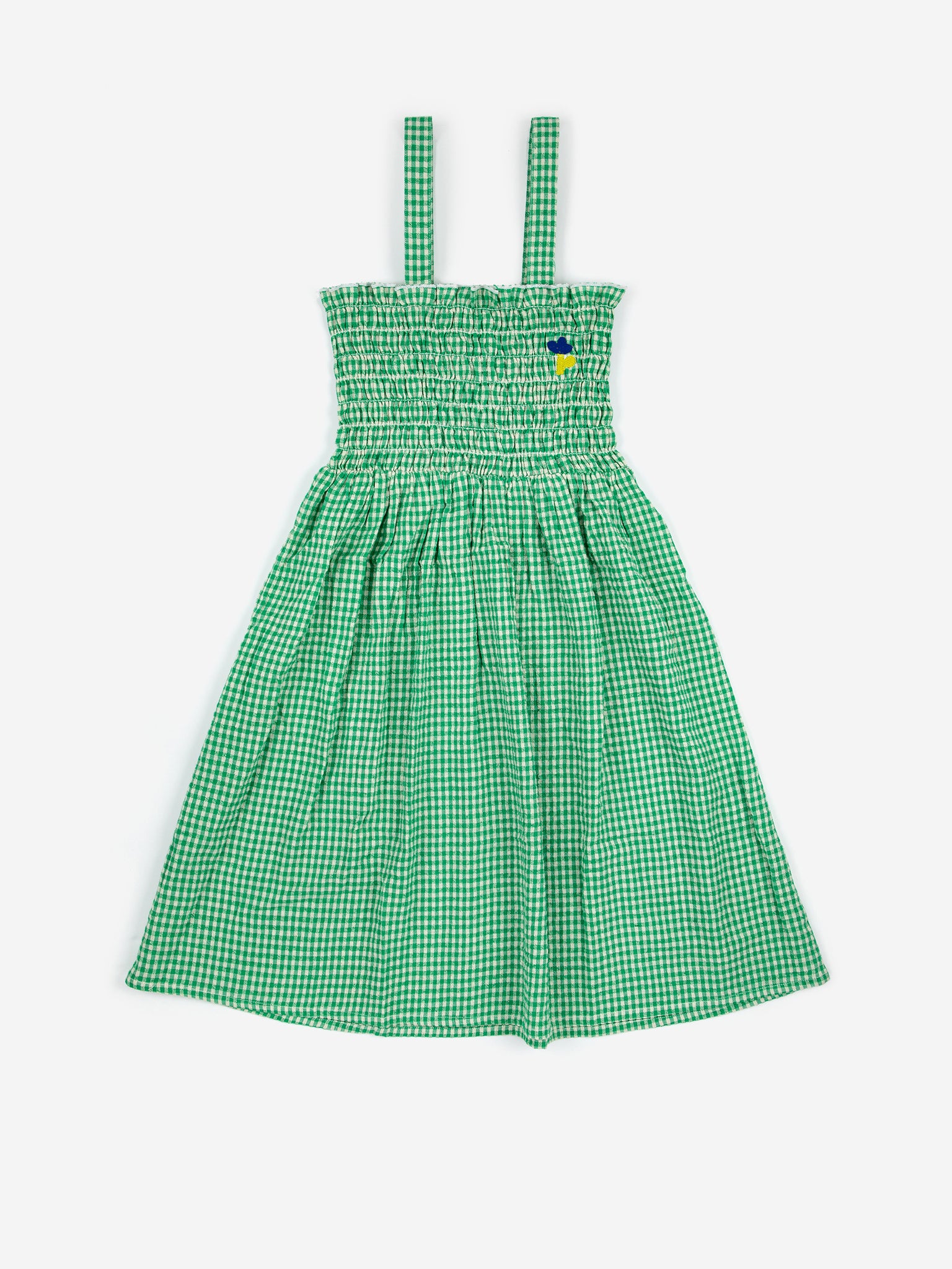 strap dress | green vichy – The Getalong