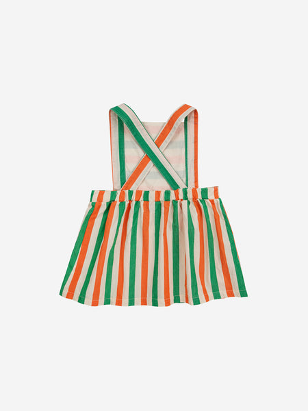 baby woven dress | vertical stripes