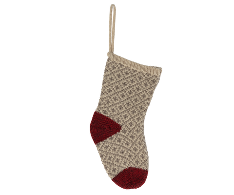 christmas stocking - soft grey