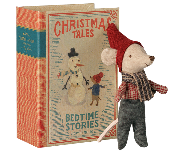 christmas mouse | baby in book