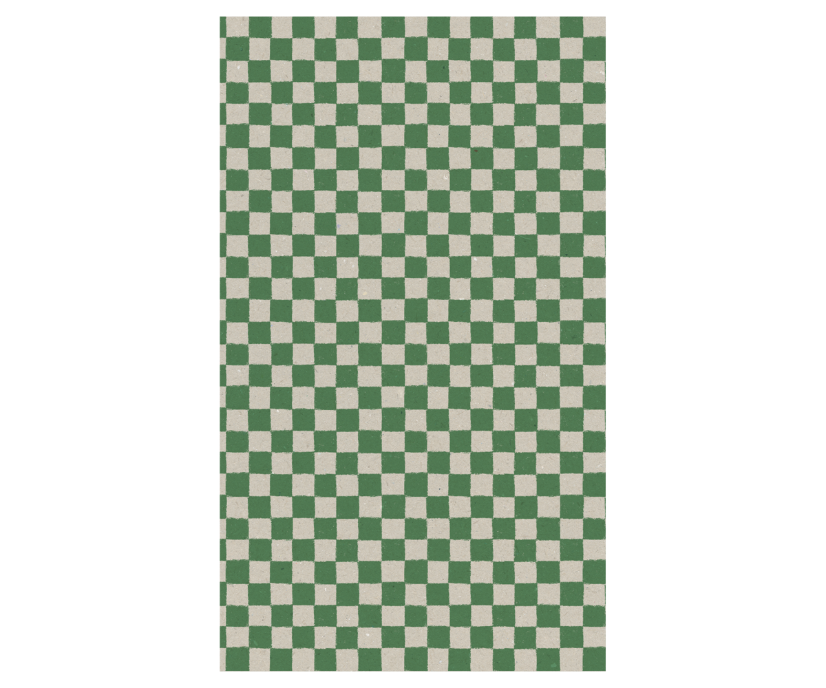 gift wrap | checker - green 10m (local only)