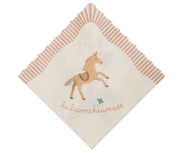 napkin | happy birthday - unicorn