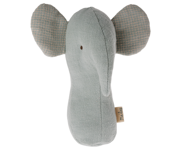 lullaby friends | elephant rattle - light dusty blue