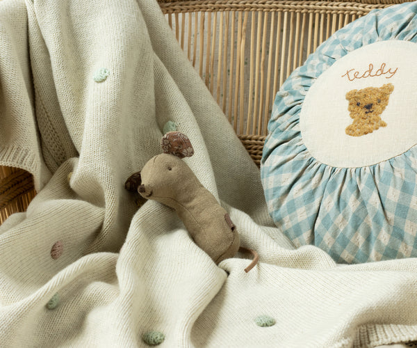 lullaby friends | mouse rattle - light umber