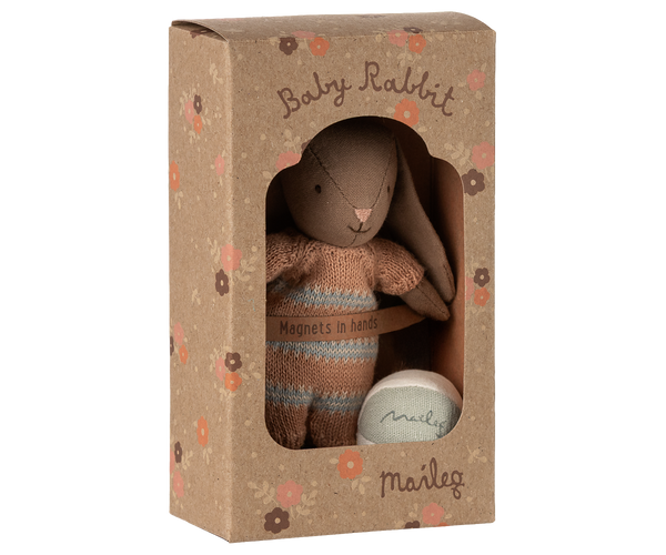 micro | bunny set - brown / dusty rose