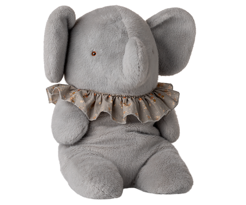 plush elephant | big - blue/grey