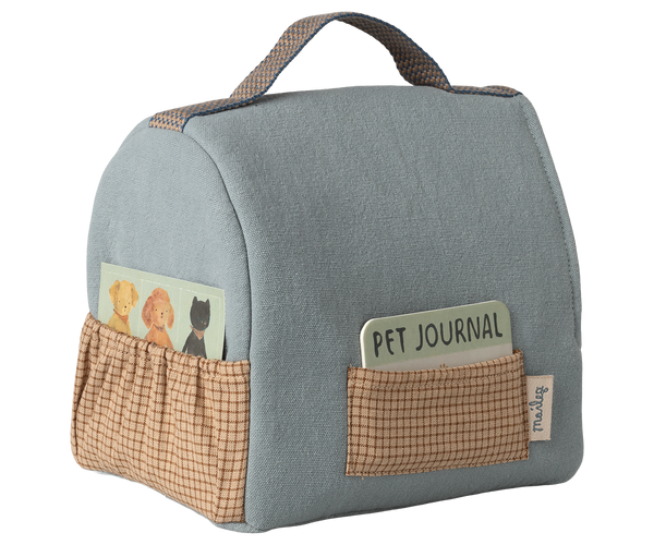 pet carrier | dusty blue