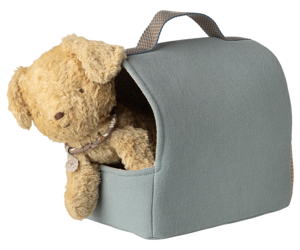 pet carrier | dusty blue
