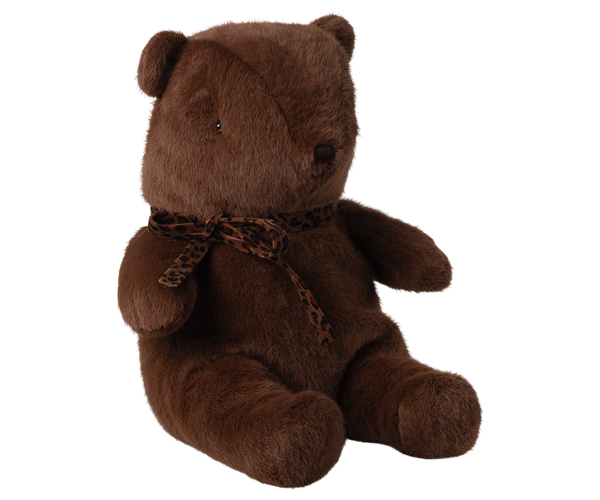 plush teddy bear | medium - dark brown