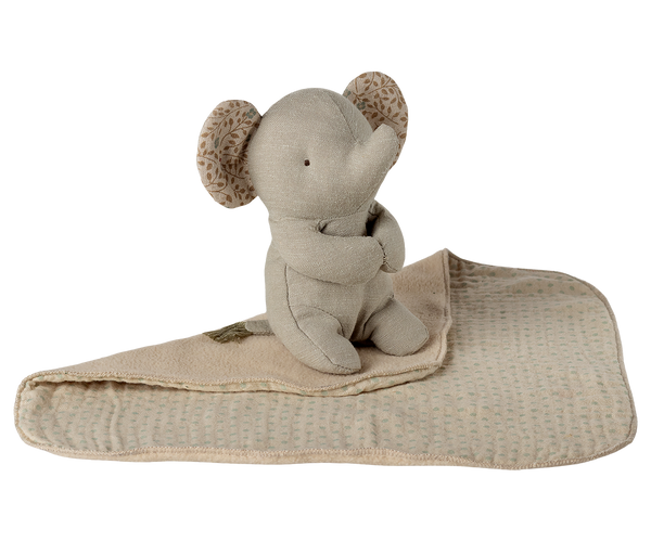 lullaby friends | mini elephant - iron grey