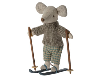 big brother | winter mouse with ski set