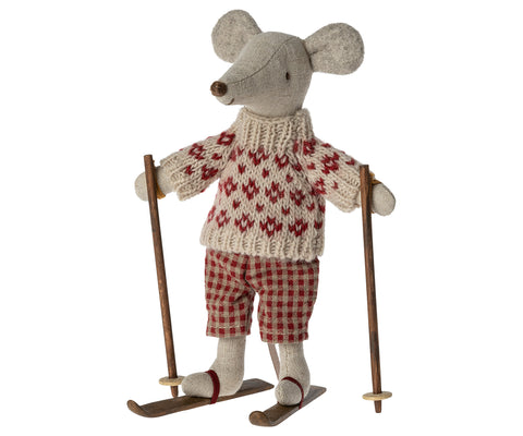 mum | winter mouse with ski set
