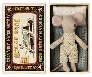 little brother mouse in matchbox