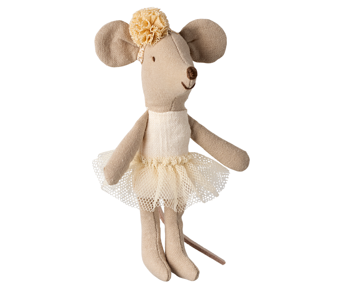 little sister | ballerina mouse - off white