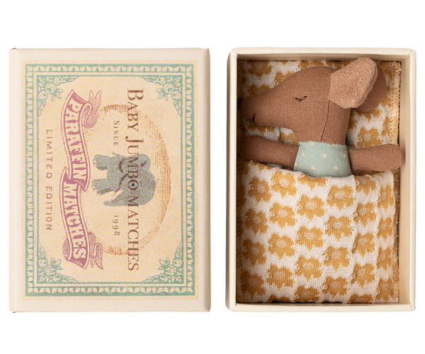 baby mouse | sleepy/wakey in matchbox - blue