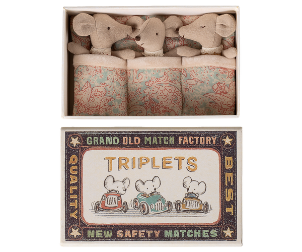 baby mice in matchbox | triplets - checker