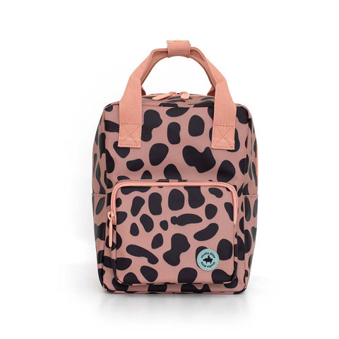 small backpack | jaguar spots pink