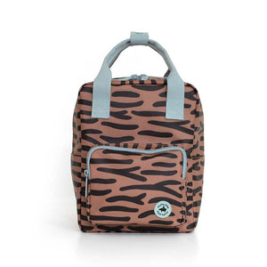 small backpack | tiger stripes brown