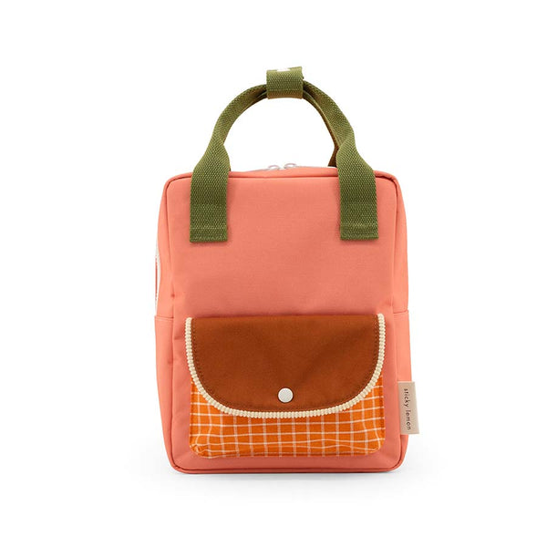 small backpack | farmhouse • envelope - checker pink