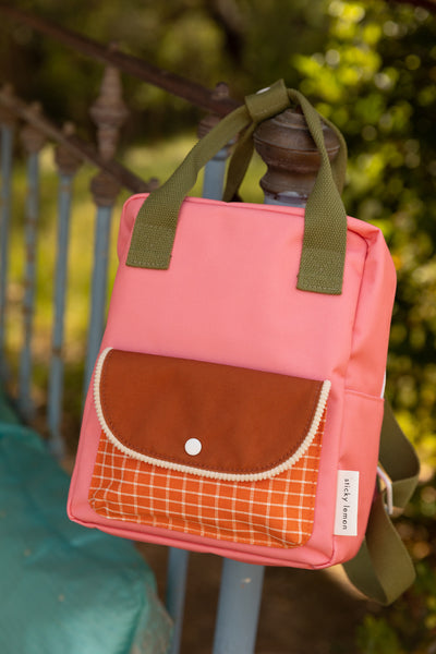 small backpack | farmhouse • envelope - checker pink