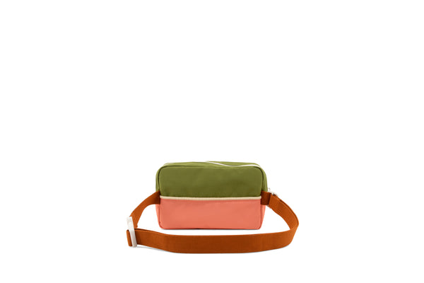 large fanny pack | farmhouse - sprout green + flower pink
