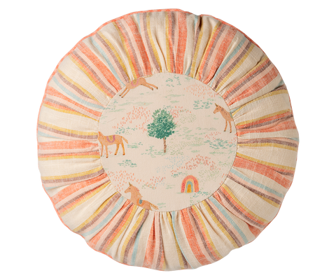 cushion | round small - unicorn