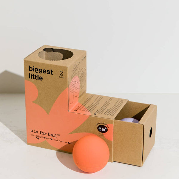 montessori-inspired L shaped box | b is for ball® - 3-ball set
