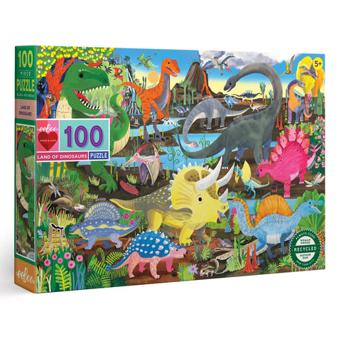 100 piece puzzle | land of dinosaurs