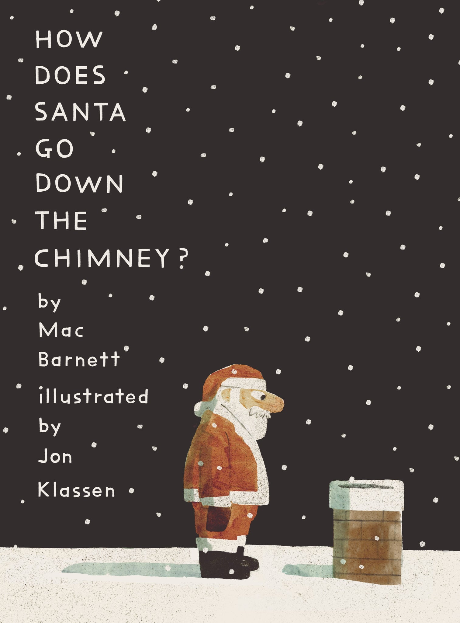 how does santa go down the chimney?