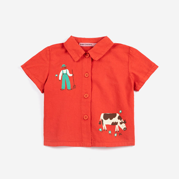 woven baby shirt | farm adventure