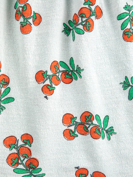 ruffled dress | juicy tomatoes all over