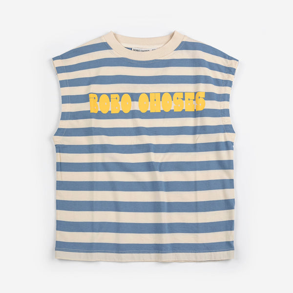 sleeveless t-shirt | bobo choses modern striped