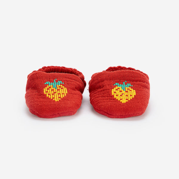 baby slippers | strawberry