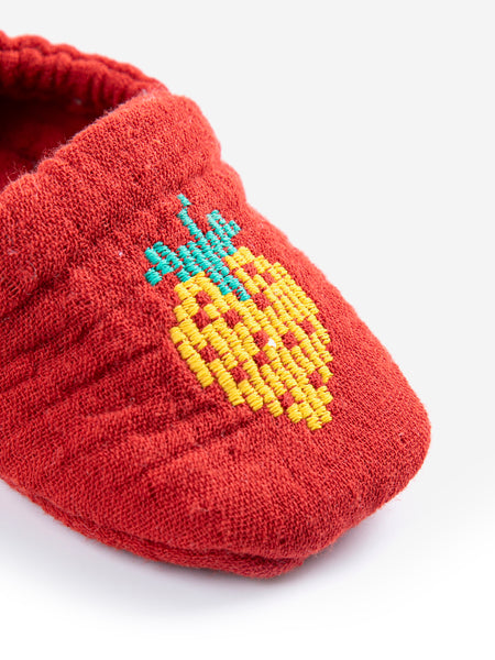 baby slippers | strawberry