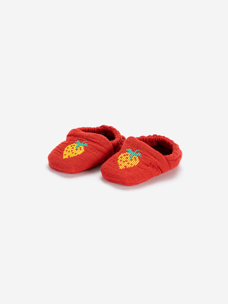 baby slippers | strawberry