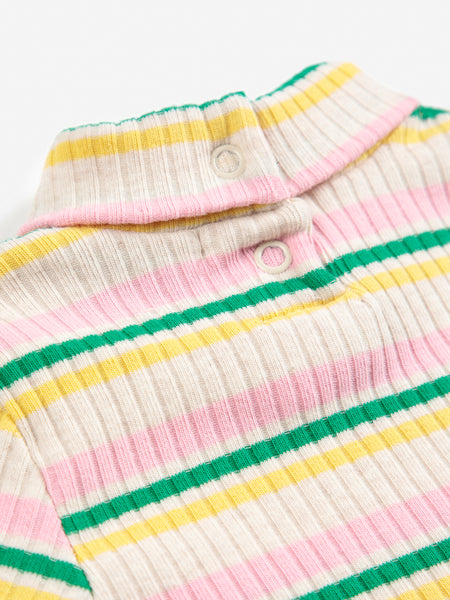 turtle neck t-shirt | striped