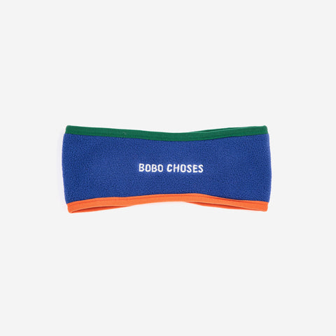 polar fleece headband | bobo choses - blue