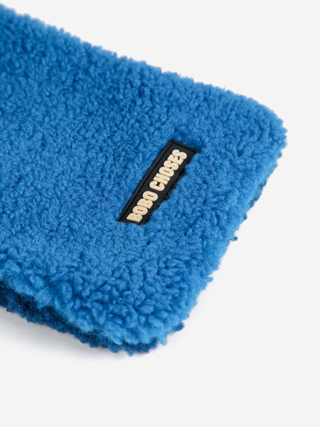 sheepskin neck warmer | bobo choses - blue