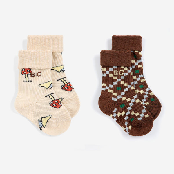 baby socks | pack - mush monster duo