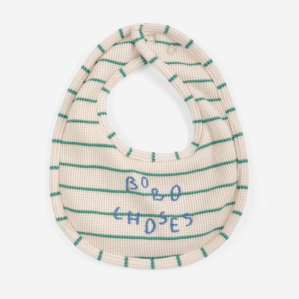 bib | bobo choses - green stripes