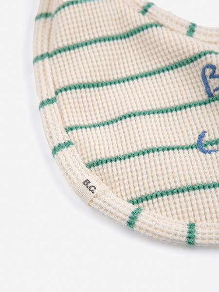 bib | bobo choses - green stripes