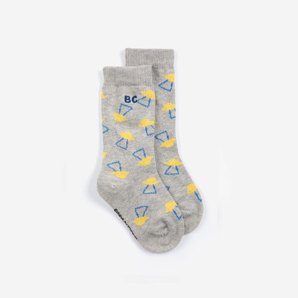 baby long socks | pixel abduction all over